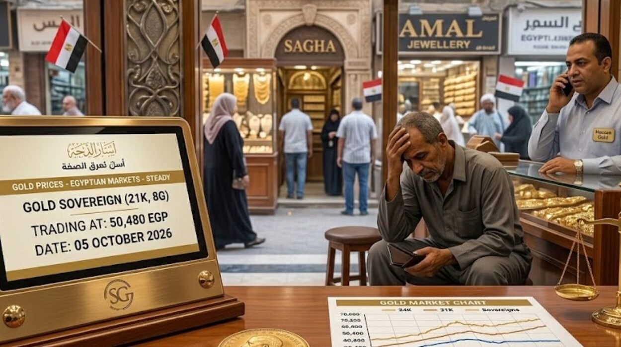 Gold Prices Hold Steady in Egyptian Markets with Gold Sovereign Trading at 50,480 EGP