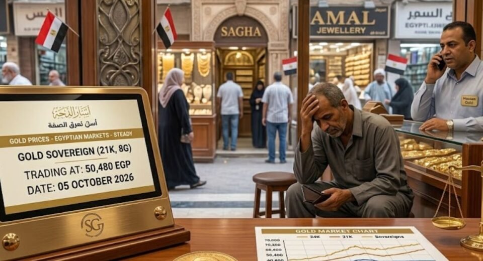 Gold Prices Hold Steady in Egyptian Markets with Gold Sovereign Trading at 50,480 EGP Gold Prices Hold Steady in Egyptian Markets with Gold Sovereign Trading at 50,480 EGP