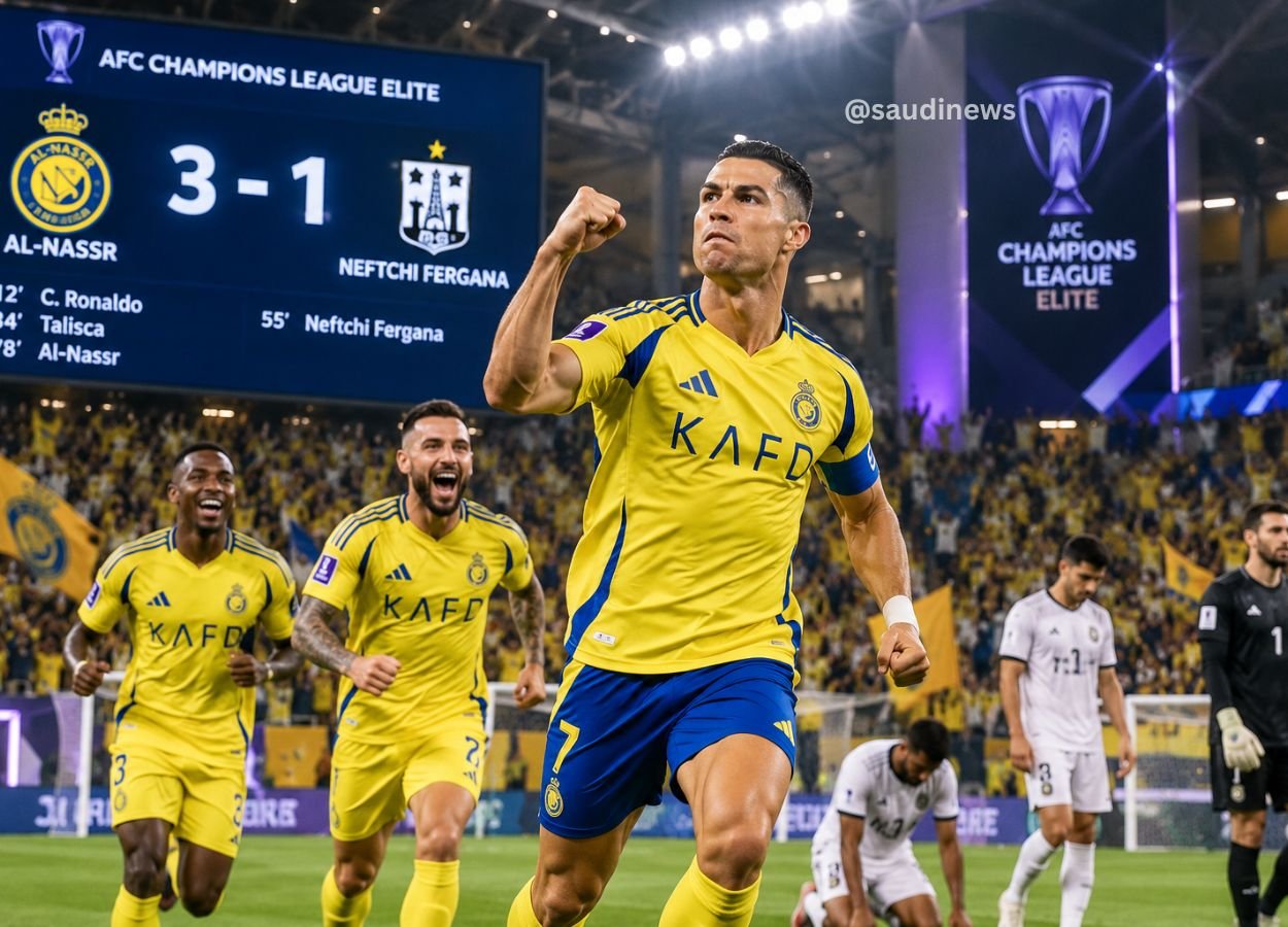 Al-Nassr Bounce Back in AFC Champions League Elite with 3-1 Victory Over Neftchi Fergana
